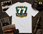 Everything is 77: Duuuvvaaall Edition — Myrtle & Moncrief Crest T-Shirt