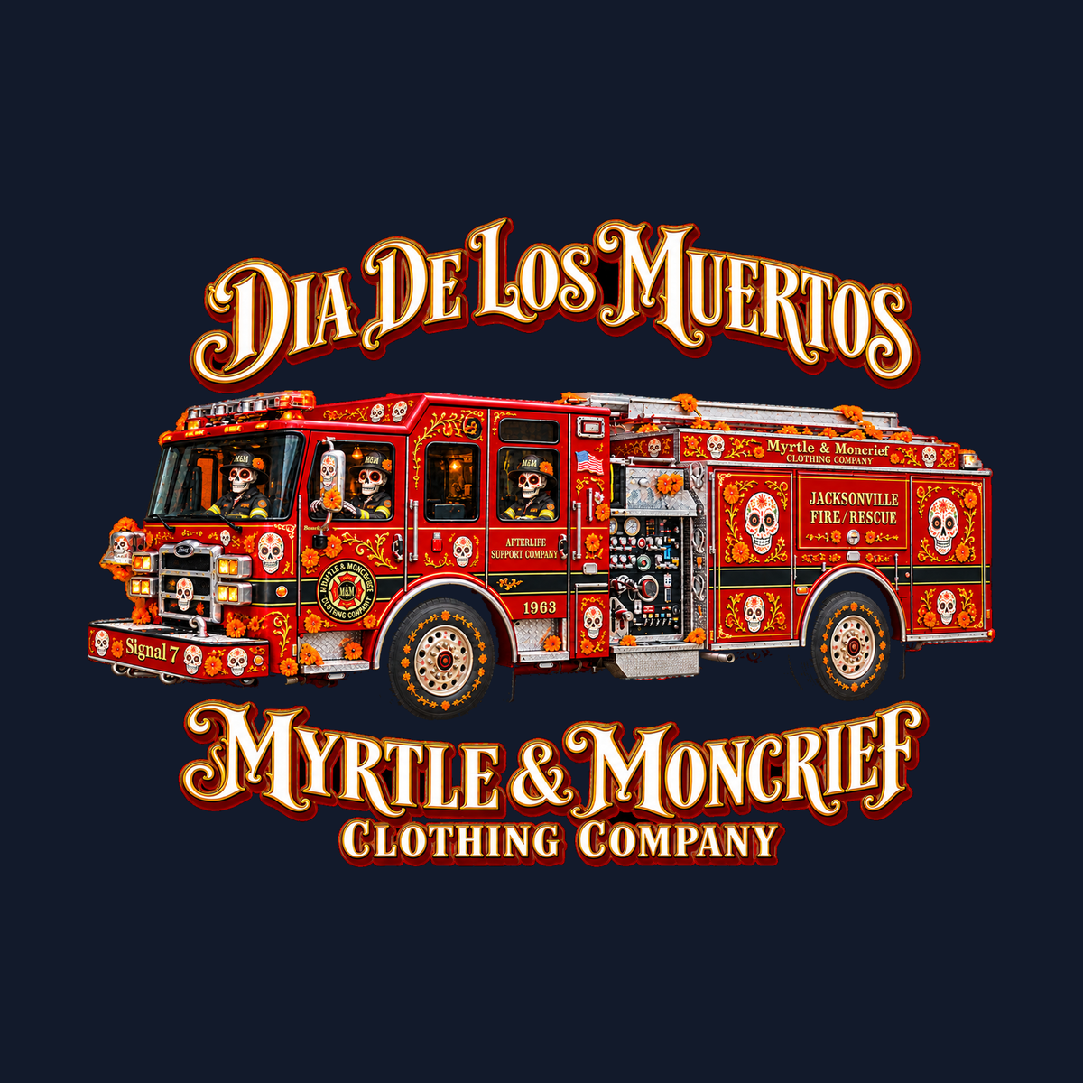 JFRD Día de los Muertos Tee